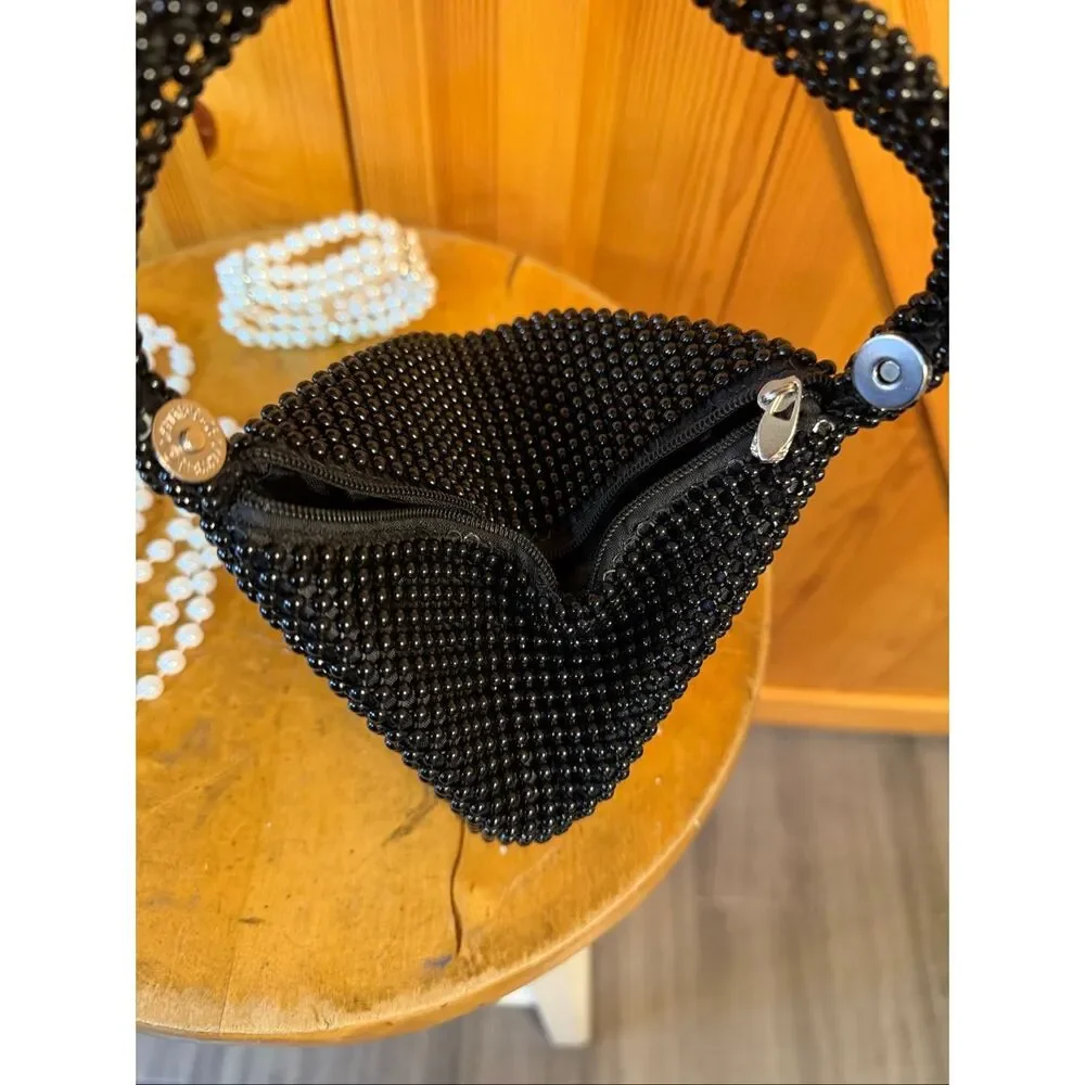 1920s Gatsby flapper, accessories, purse, bracelet, necklace set (7790)